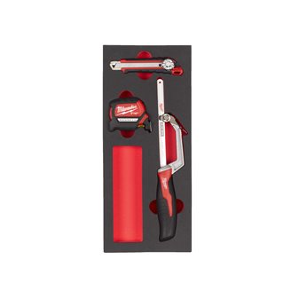 Cutting and measuring set foam insert
